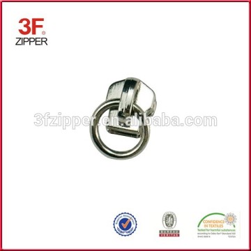 Hanging Shining Nickel Non Lock Metal Zipper Puller for Handbag