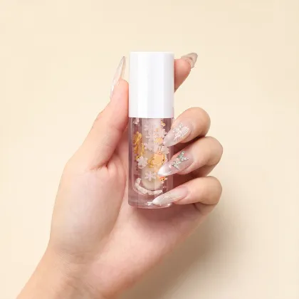 Vegan Fruit Lip Glow Oil with Custom Logo and Christmas Elements