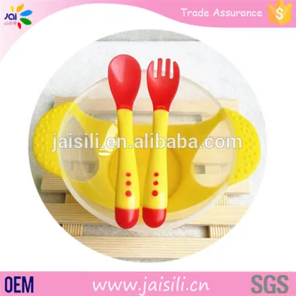 New Baby Products Baby Suction Bowl Set PP Plastic Bowl with Spoon