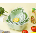 Plastic draining basket set