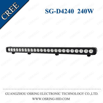 OSRING Fast shipping 4D reflector 10w c.ree chips 39.2inch 240w 6000k led car light bar CE IP68 2 years warranty