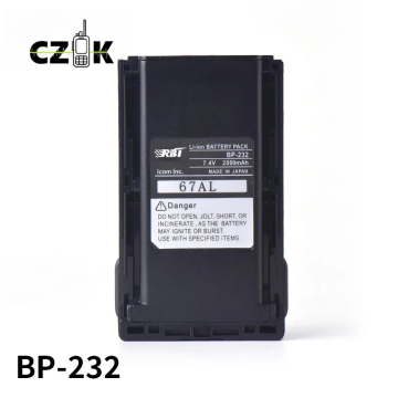 Wholesale BP-232 7.4V Li-ion Battery Pack for Icom IC-F26/F24 Walkie Talkie