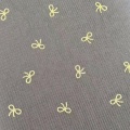 Polyester-Rippenstoff mit Goldschleife für Mädchenkleid