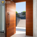 Porta pivotante JBDHOME | Porta frontal pivotante moderna de madeira maciça para entrada da villa