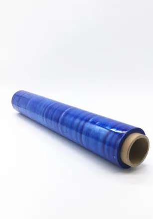 Blue 2 inch transparent stretch film wrap roll