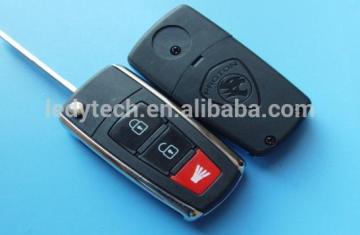 Wholesale car key shell for Proton 2+1 button flip remote key shell NO LOGO