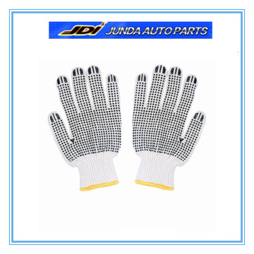 PVC gepunktete Baumwollhandschuhsicherheit Strickte Baumwollarbeit Handschuh