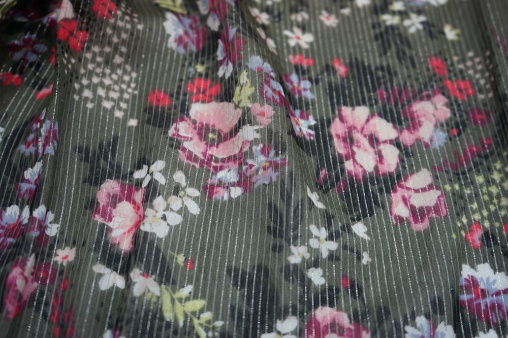 Stripe Print Fabric