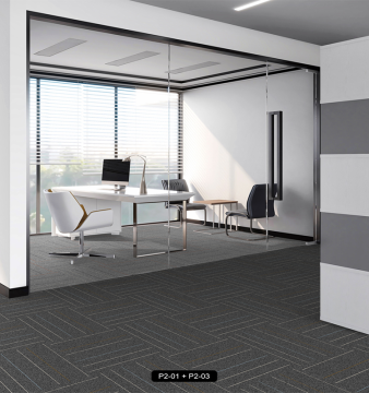 Eco-Friendly Fire Rated PVC Carpet Tiles 50x50cm
