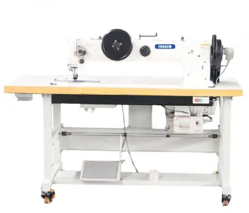 Long Arm Double Needle Compound Feed Walking Foot Heavy Duty Sewing Machine