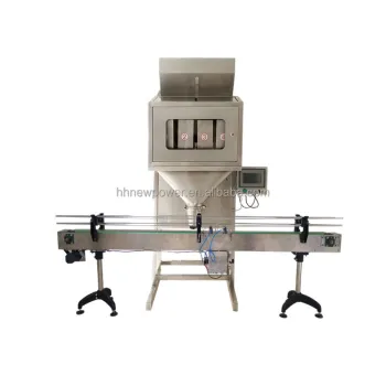 Semi-Automatic Spices and Powder Filling Machine with Wood Stand and Plastic Bottle