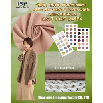 TR FOUR WAY SPANDEX TWILL 65P 30R 5SP