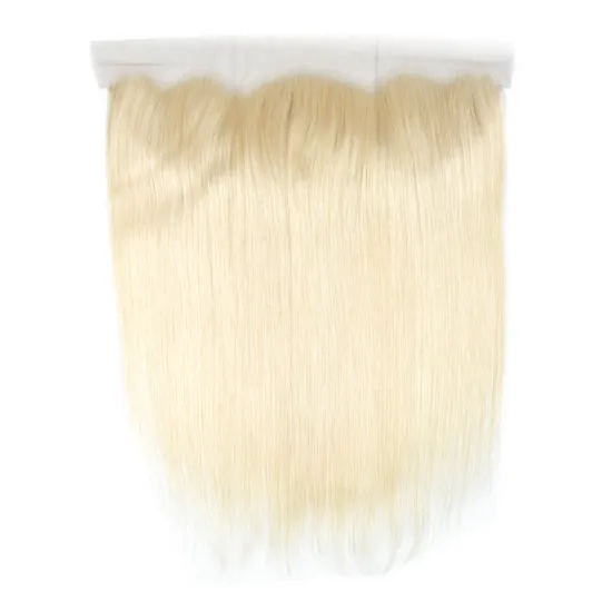 High Grade Virgin Human Hair Honey Blonde Color 613# 13*4 Lace Frontal With Baby Hair