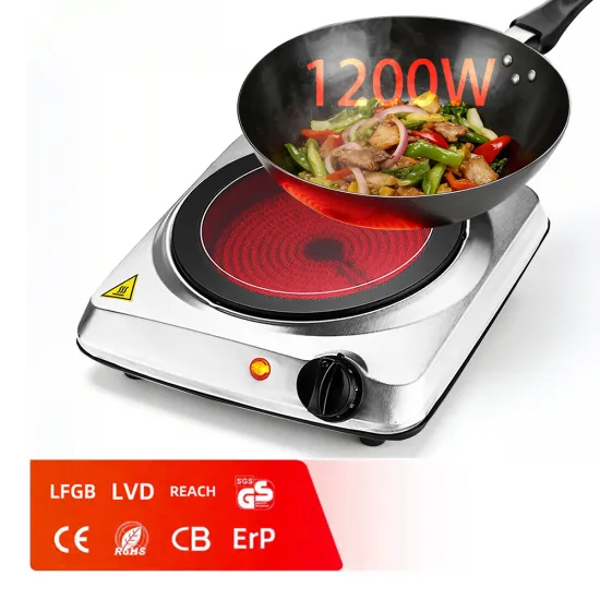 Portable Electric Infrared Cooker with Adjustable Heat