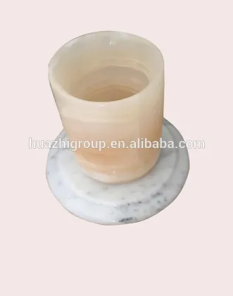 Onyx Candle Holders/ Stone Candle Holders/ Candle Jars