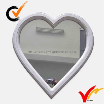 Heart shape wooden decorative accent Mirror