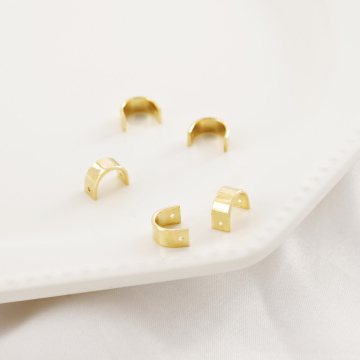 18K Gold plattierte C -Messing -Sprungringe - umhüllte Perlen DIY -Schmuckversorgungen Großhandel