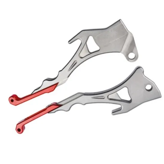 Custom precision cnc machined anodized billet racing clutch brake lever