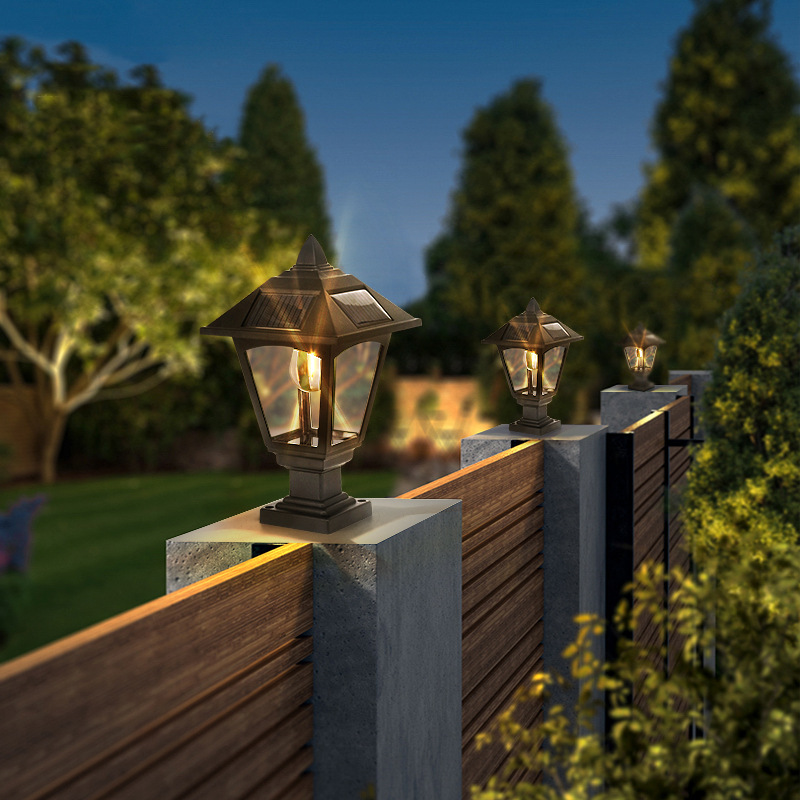 Pillar Solar Garden Light