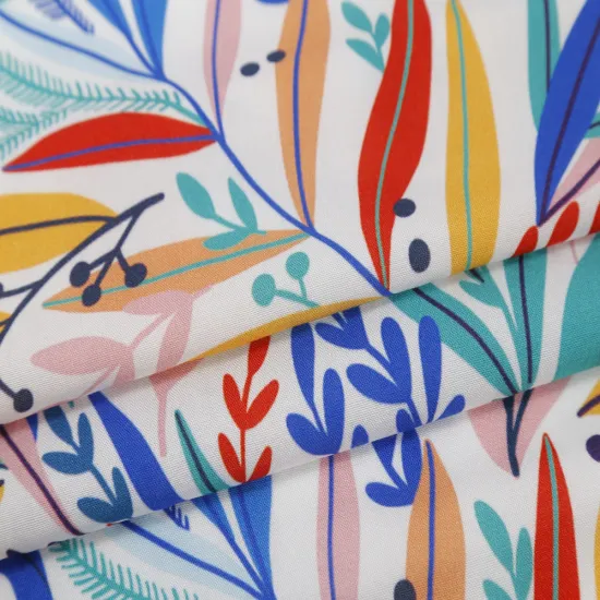 Custom Printed Rayon Challis Fabric for Dresses - 100% Rayon Woven Fabric