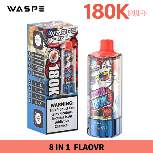 Waspe Crystal 180k 180000 Puffs Disposable Vape Pen