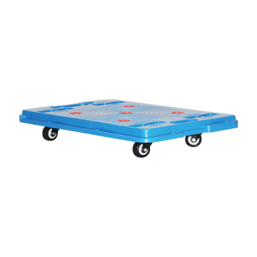Type 200 Portable Blue Factory Furniture Moving Dolly Platform Cart - Interlocking Design, No Handle