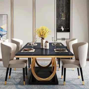 Contemporary Luxury Home Dining Room Furniture With White