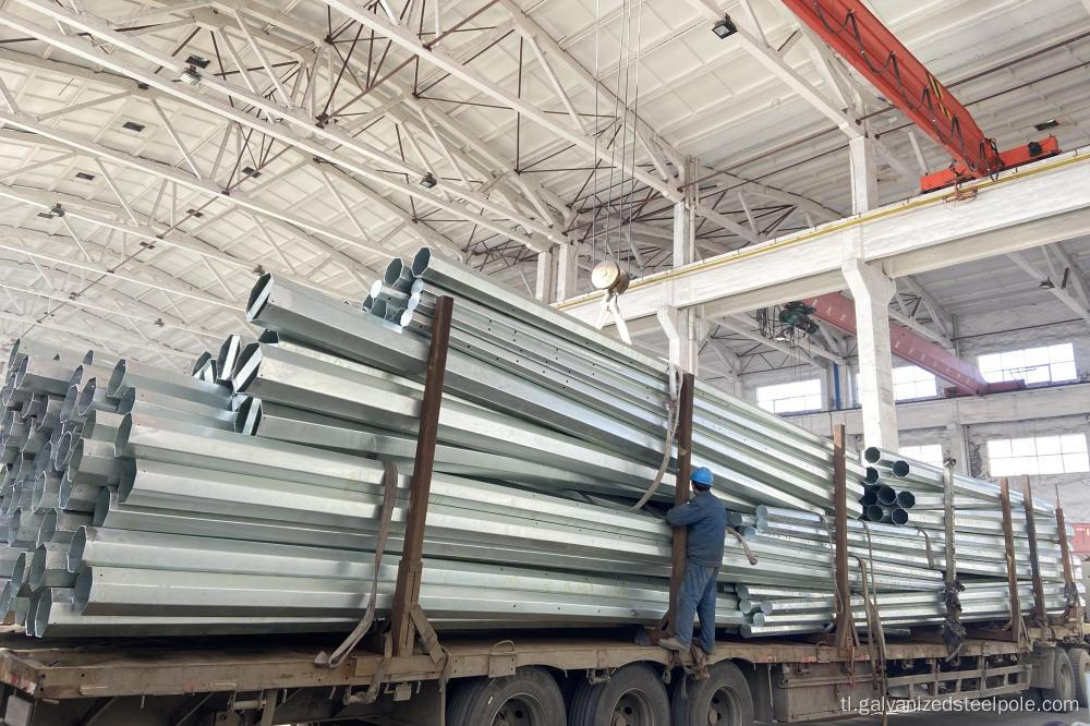 Ang Philippines Galvanized NEA Standard Distribution Steel Pole