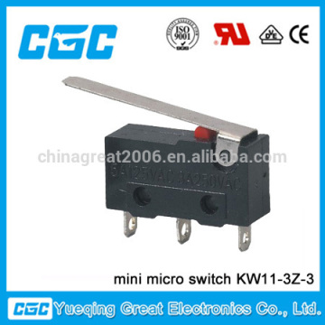 China mini micro switch KW11-3Z-3 high quality CGC micro switch,kw micro switch