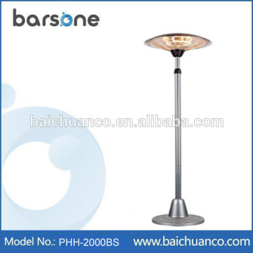 2.5W outdoor free standing garden patio heater with 3 heat settings