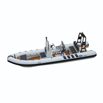 Aluminum Deep V Hull RIB Boat 6m Luxury PVC Hypalon Inflatable 20ft