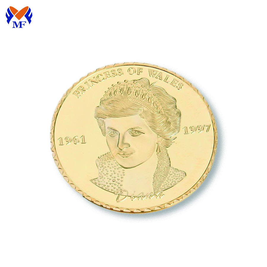 Compre un nuevo diseño de moneda de oro en inglés