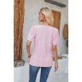 woman t shirt Casual Short Sleeve Button