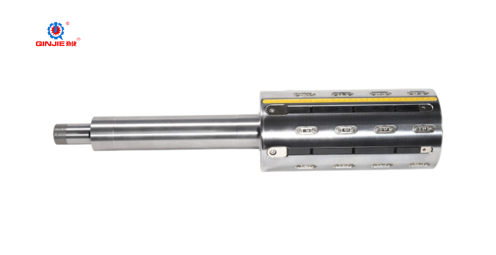 Eixo pneumático de haste passante de aço de 6 polegadas com polia