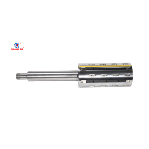 Eje neumático de varilla pasante de acero de 6 pulgadas con polea