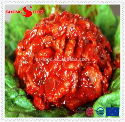 flavored baby octopus seafood sauce