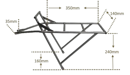 Birdy Titanium Rear Rack