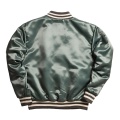 Hög kvalitet satin Varsity Jacka Herr grossist Custom