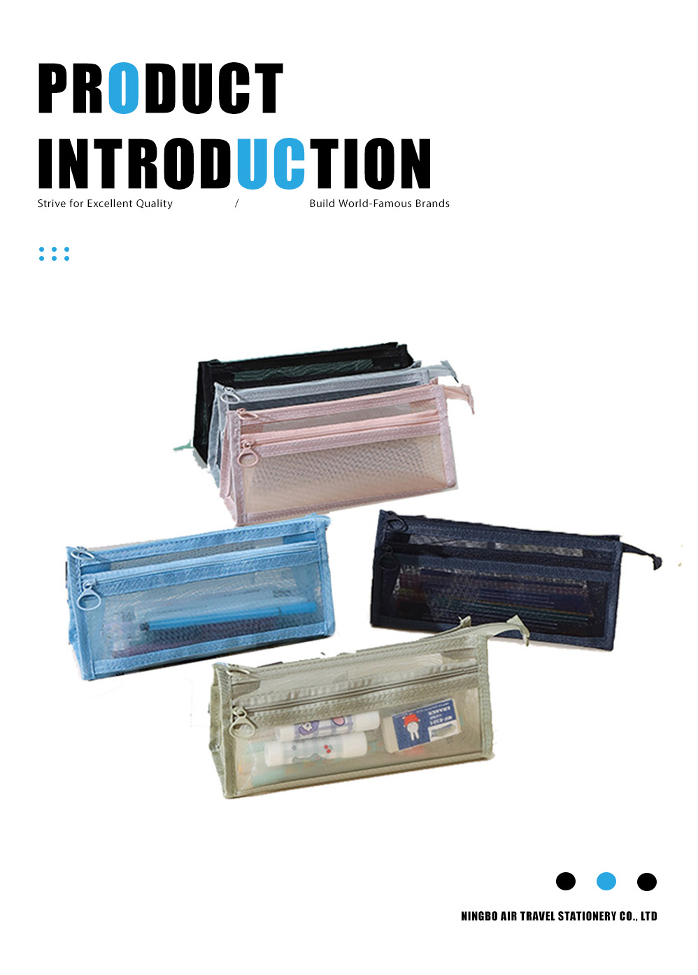 Transparent pencil case, INS style(1)