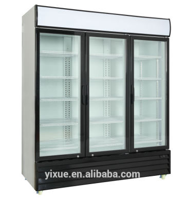 China Factory Industrial industrial 3 door beverage cooler