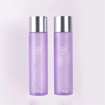 Plastic clear frosted Makeup remover oil bottle