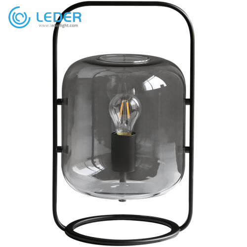 Επιτραπέζιο φωτιστικό LEDER Grey Glass Stand