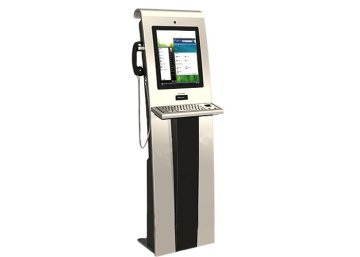 Portable Telephone / Transport Card Charging Interactive Informaiton Free Standing Kiosk