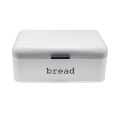 Small Rectangle Bread Box with Aluminum Handle