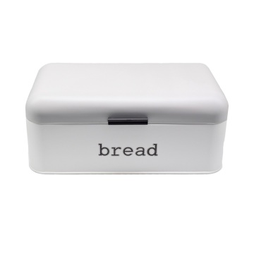 Small Rectangle Bread Box with Aluminum Handle