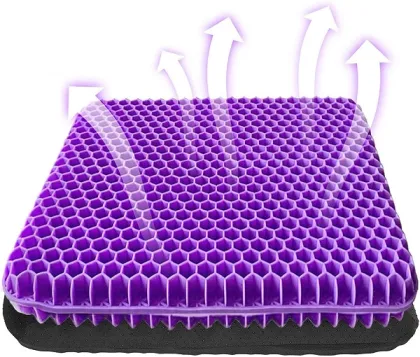 TPE gel purple seat cushion