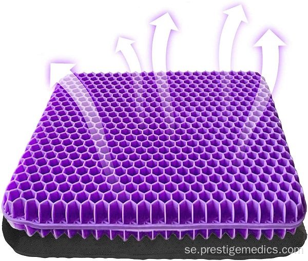 TPE Gel Purple Seat Cushion