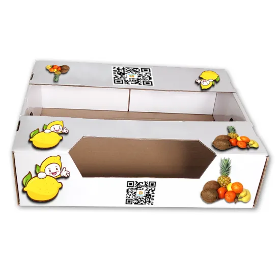 A variety of fruit packaging color boxes