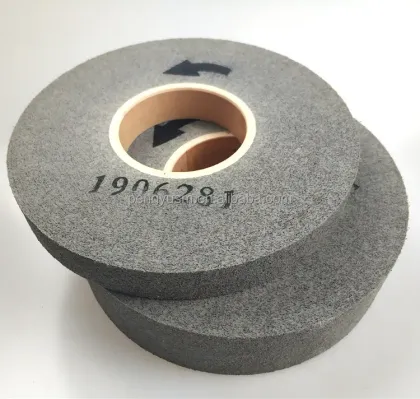 Non Woven Polishing Wheel 9S FIN 8X1X3 - Rapid Finishing Convolute Wheel for Metal