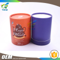 Barato diseño personalizado cubierta redonda papel de impresión tubo de alimentos para mascotas tubo de envasado